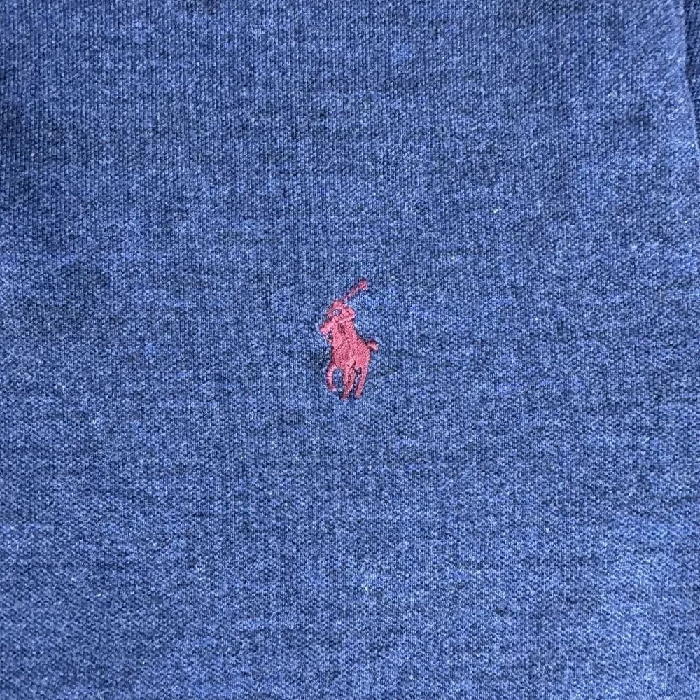Polo Ralph Lauren Shirt Mens XL Blue Short Sleeve Custom Slim Fit Preppy Heather